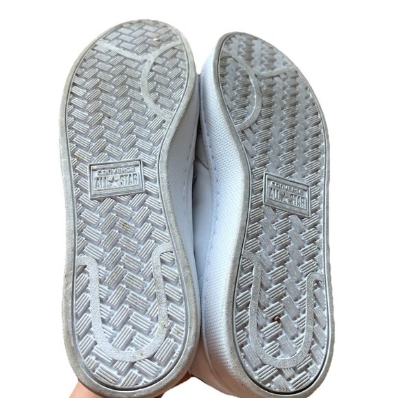 Converse All Star White Leather Men’s Size 12 Chuck Taylors - Picture 8 of 12